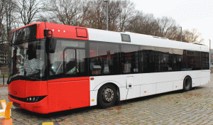 Ein Bus der BSAG steht auf der Bürgerweide